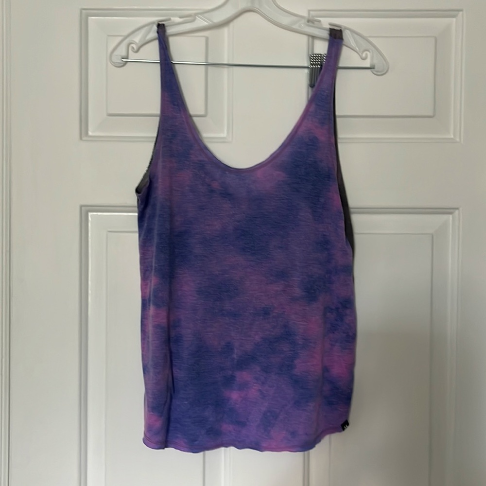 Hurley Tank - purple / grey tie dye